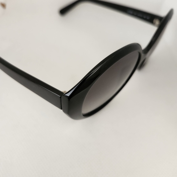 FERRAGAMO 57MM Black Oval Sunglasses main image 5